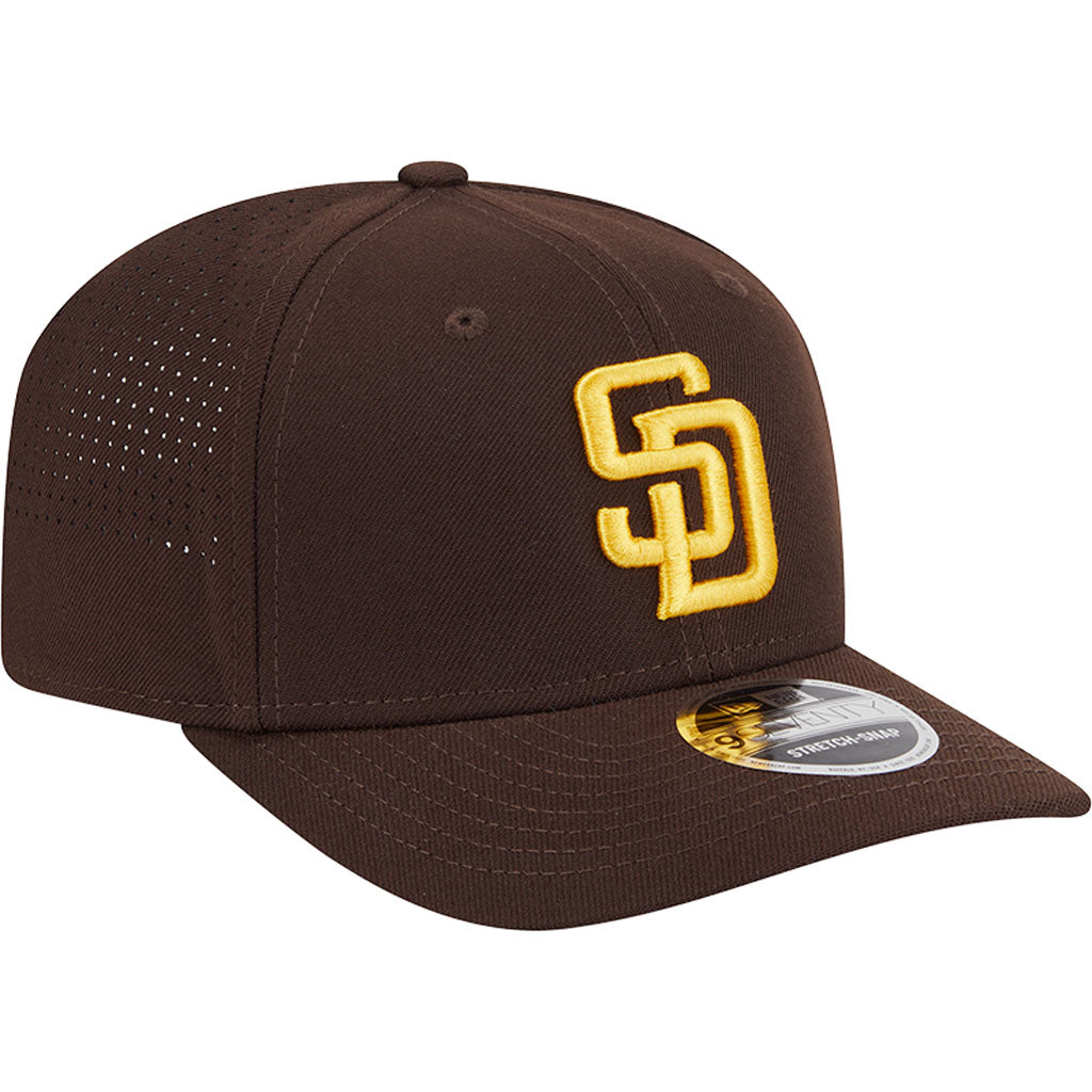 MLB San Diego Padres New Era Performance 9SEVENTY Stretch Snapback Hat - Brown
