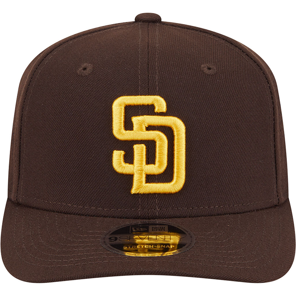 MLB San Diego Padres New Era Performance 9SEVENTY Stretch Snapback Hat - Brown