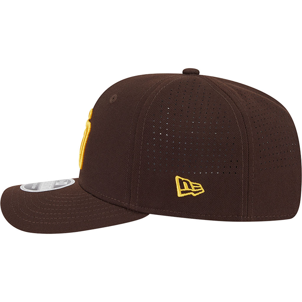 MLB San Diego Padres New Era Performance 9SEVENTY Stretch Snapback Hat - Brown