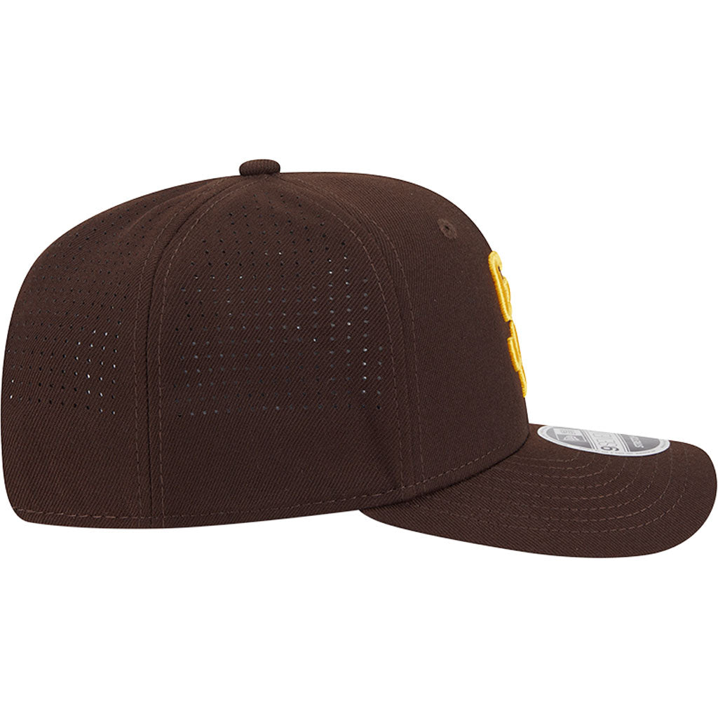 MLB San Diego Padres New Era Performance 9SEVENTY Stretch Snapback Hat - Brown