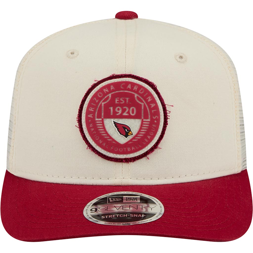 NFL Arizona Cardinals New Era Circle 9SEVENTY Stretch-Snapback Hat - Cream