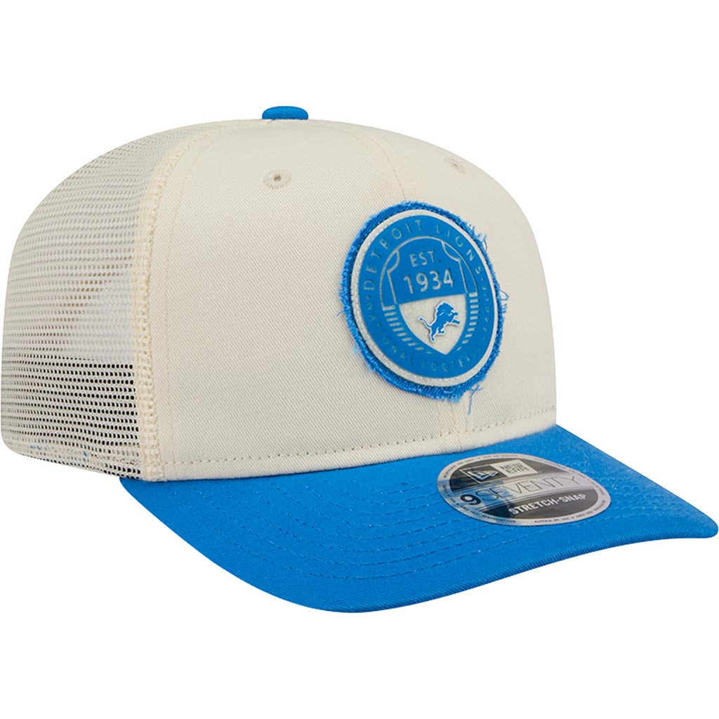 NFL Detroit Lions New Era Circle 9SEVENTY Stretch-Snapback Hat - Cream