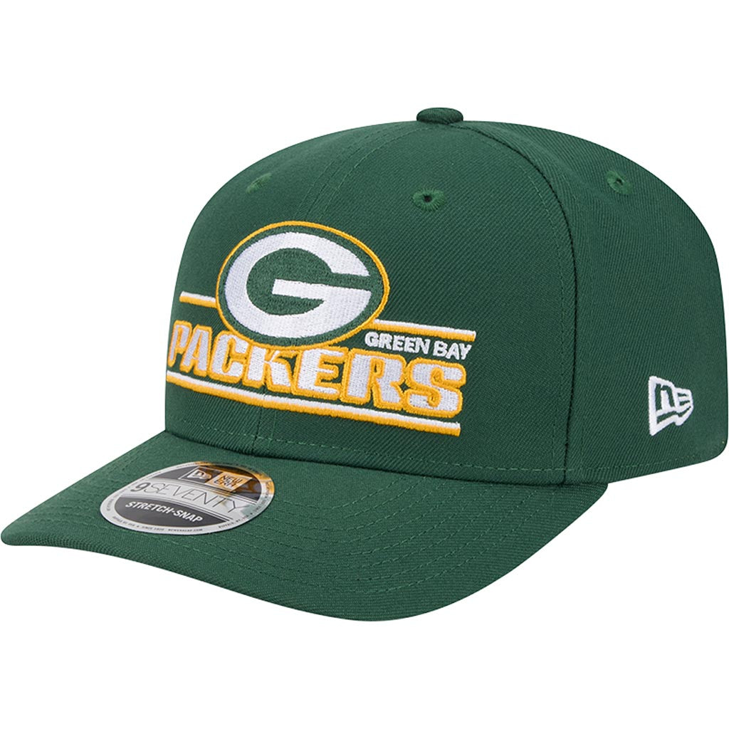 NFL Green Bay Packers New Era Stated 9SEVENTY Stretch-Snapback Hat - Green