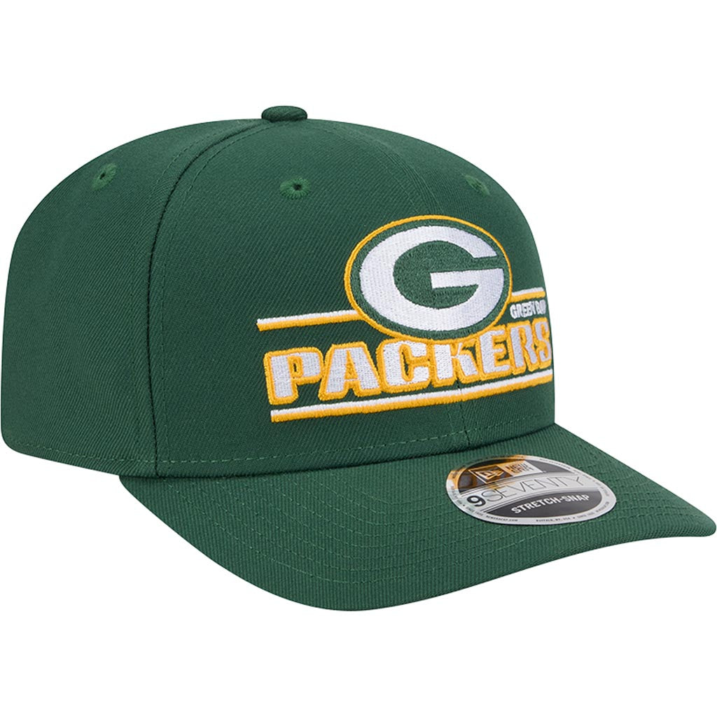 NFL Green Bay Packers New Era Stated 9SEVENTY Stretch-Snapback Hat - Green