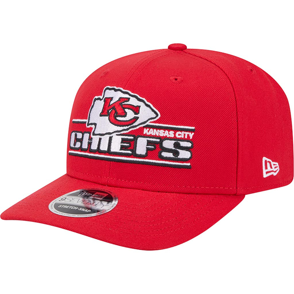 NFL Kansas City Chiefs New Era Stated 9SEVENTY Stretch-Snapback Hat - Red