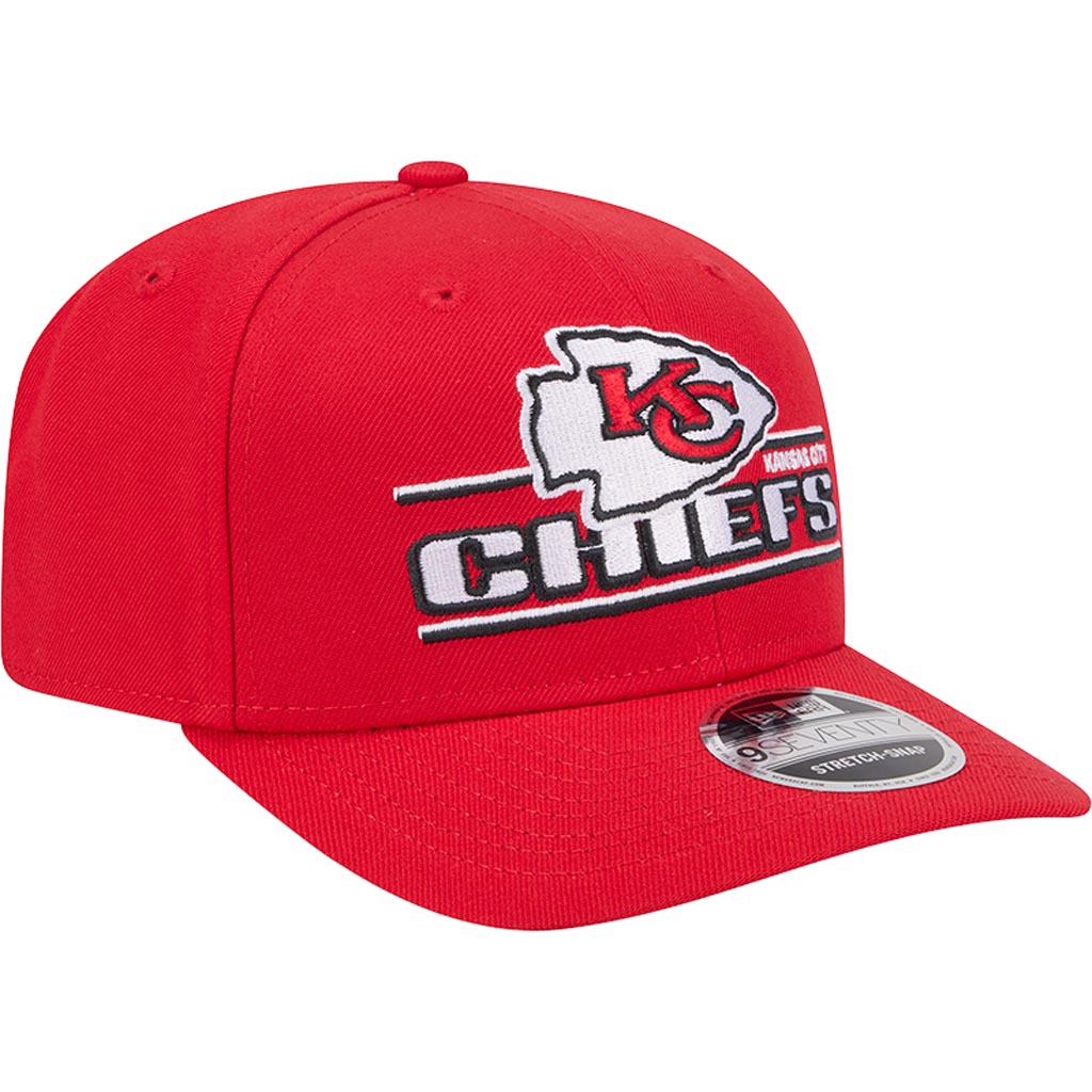NFL Kansas City Chiefs New Era Stated 9SEVENTY Stretch-Snapback Hat - Red