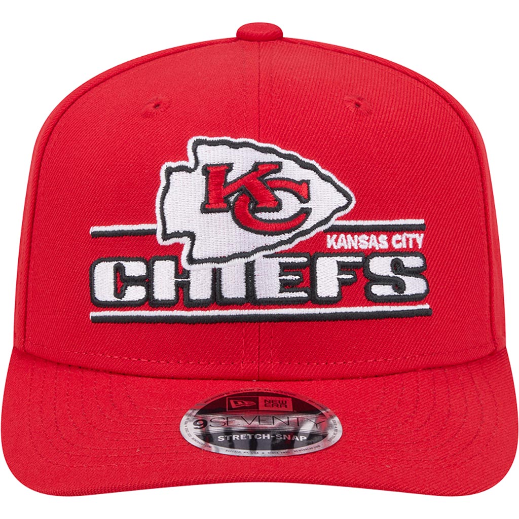 NFL Kansas City Chiefs New Era Stated 9SEVENTY Stretch-Snapback Hat - Red