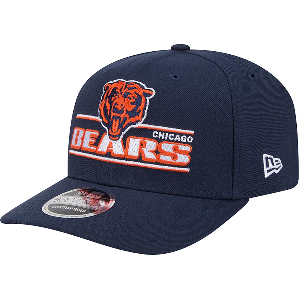 NFL Chicago Bears New Era Stated 9SEVENTY Stretch-Snapback Hat - Navy