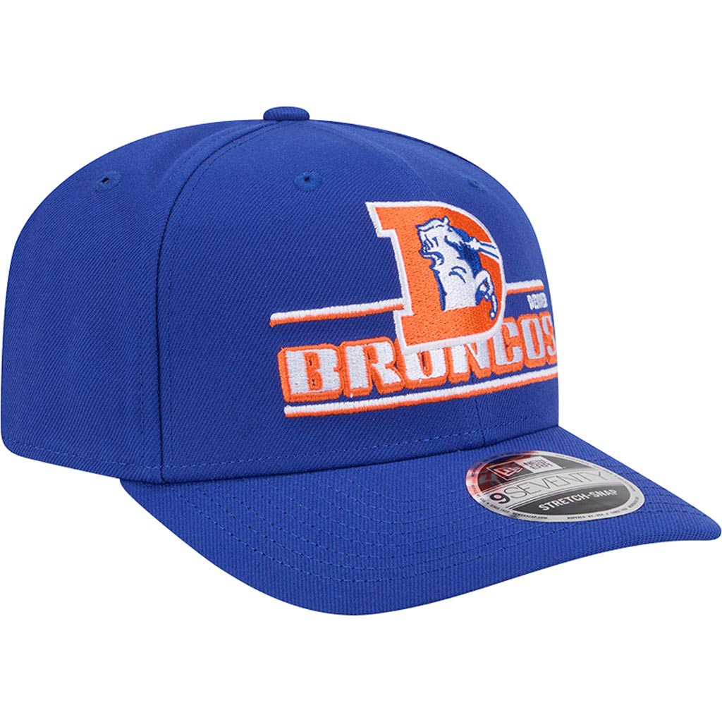 NFL Denver Broncos New Era Stated 9SEVENTY Stretch-Snapback Hat - Blue