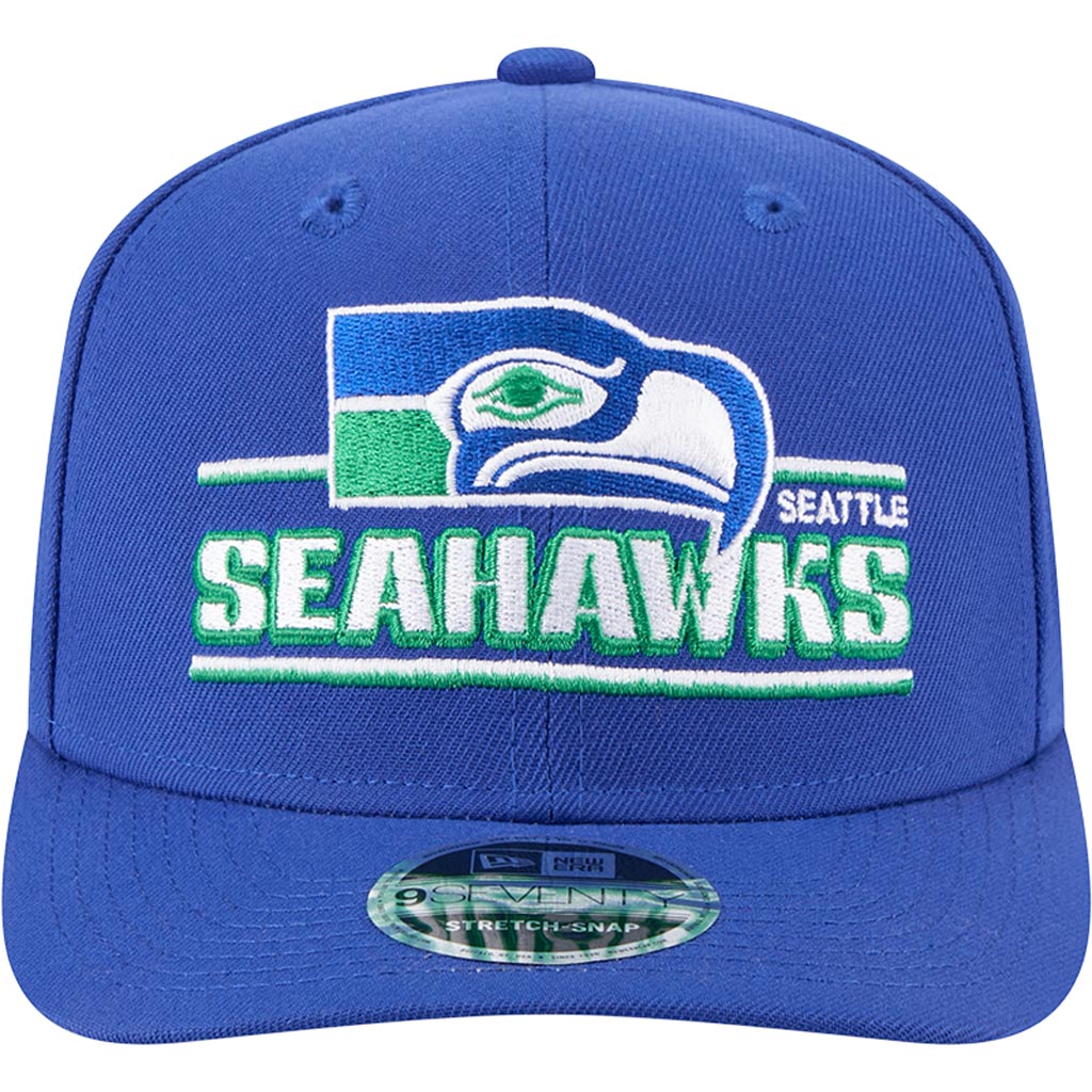 NFL Seattle Seahawks New Era Stated 9SEVENTY Stretch-Snapback Hat - Blue