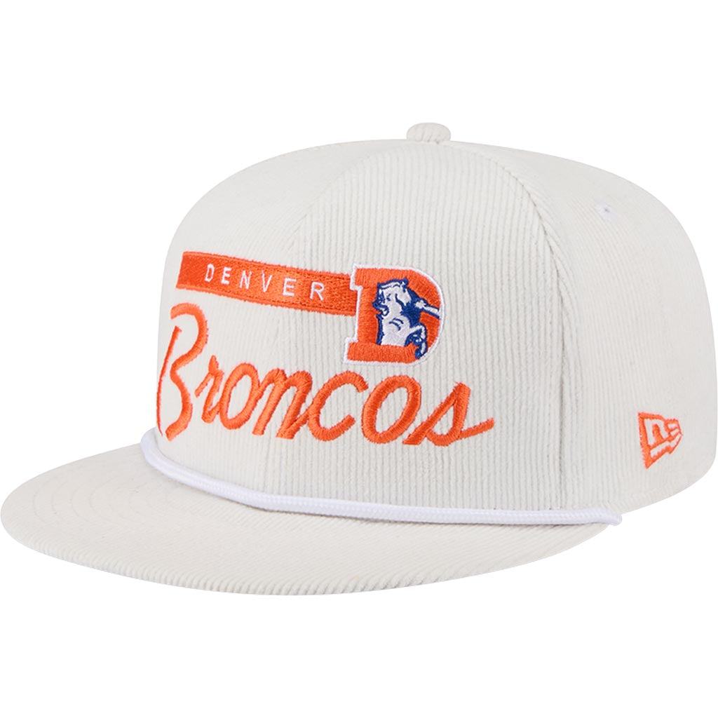 NFL Denver Broncos New Era Corduroy Rope 9FIFTY Snapback Hat - Blue