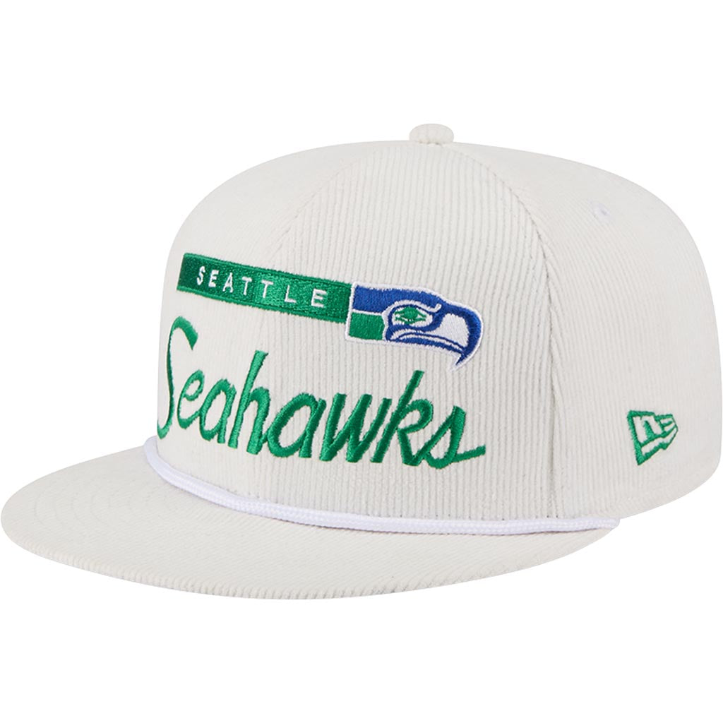 NFL Seattle Seahawks New Era Corduroy Rope 9FIFTY Snapback Hat - Blue