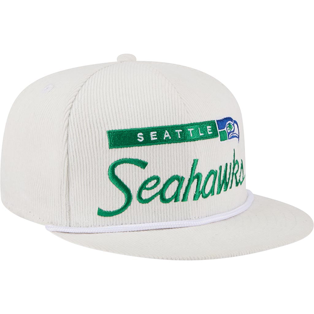 NFL Seattle Seahawks New Era Corduroy Rope 9FIFTY Snapback Hat - Blue