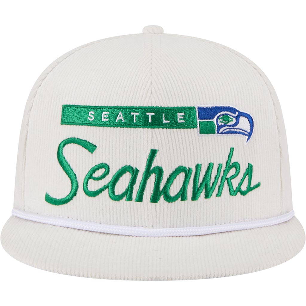 NFL Seattle Seahawks New Era Corduroy Rope 9FIFTY Snapback Hat - Blue