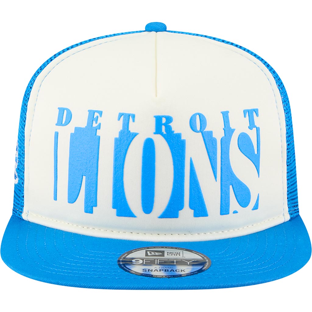 NFL Detroit Lions New Era Team Cutout 9FIFTY A-Frame Snapback Hat -  Cream