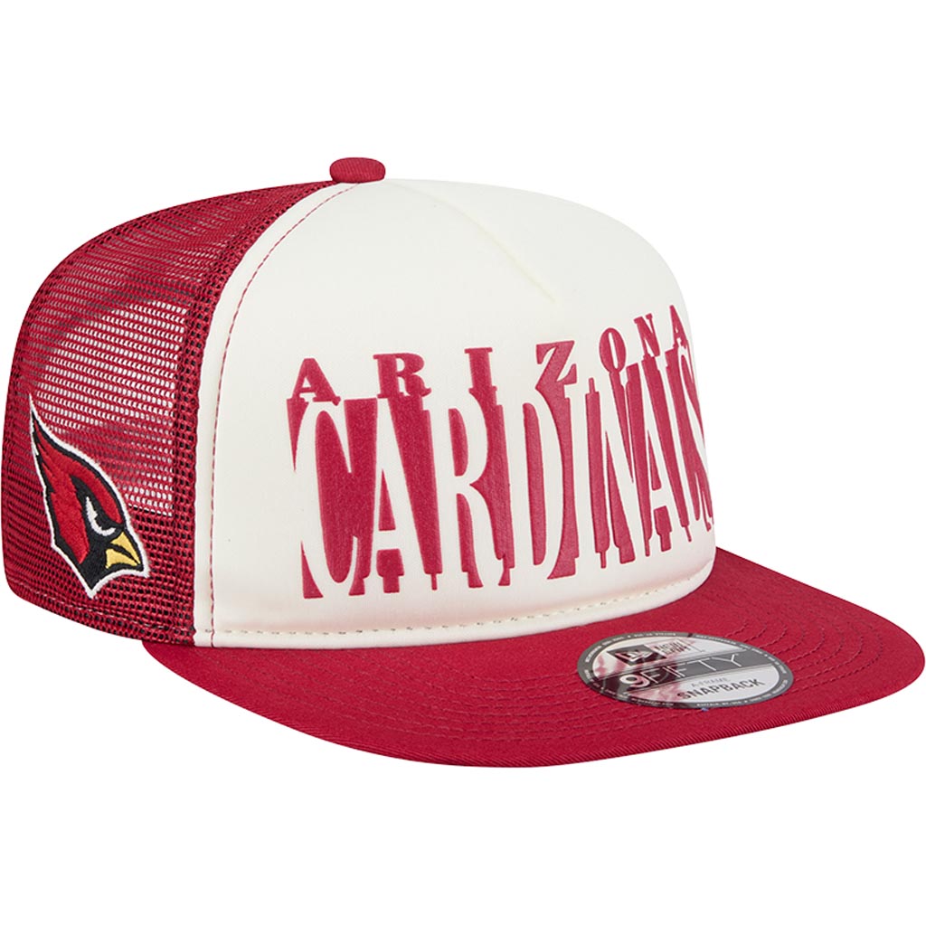NFL Arizona Cardinals New Era Team Cutout 9FIFTY A-Frame Snapback Hat -  Cream
