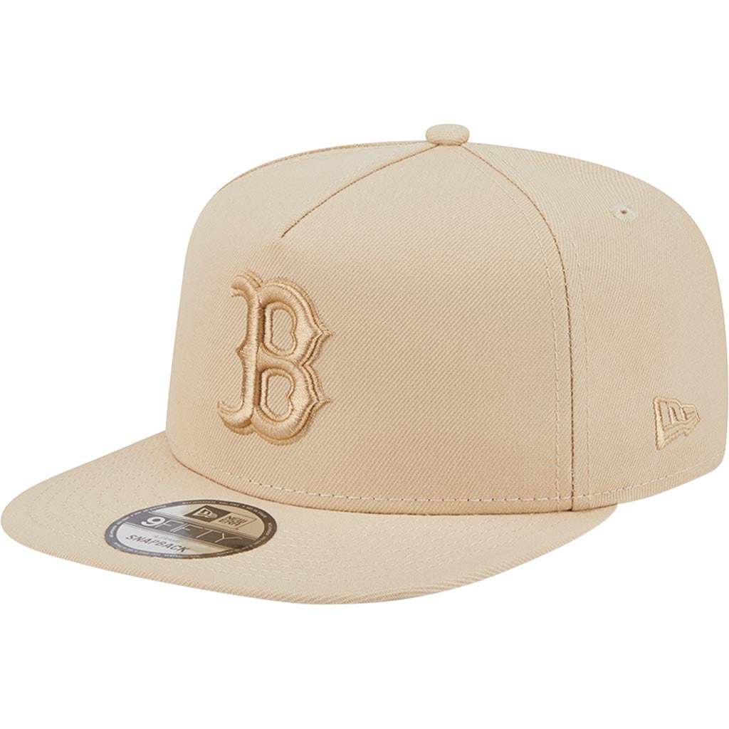 MLB Boston Red Sox New Era Dry Wood 9FIFTY A-Frame Snapback Hat - Tan