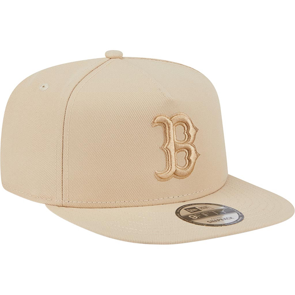 MLB Boston Red Sox New Era Dry Wood 9FIFTY A-Frame Snapback Hat - Tan