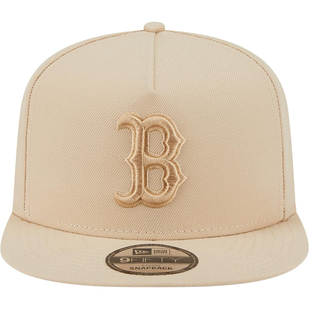MLB Boston Red Sox New Era Dry Wood 9FIFTY A-Frame Snapback Hat - Tan