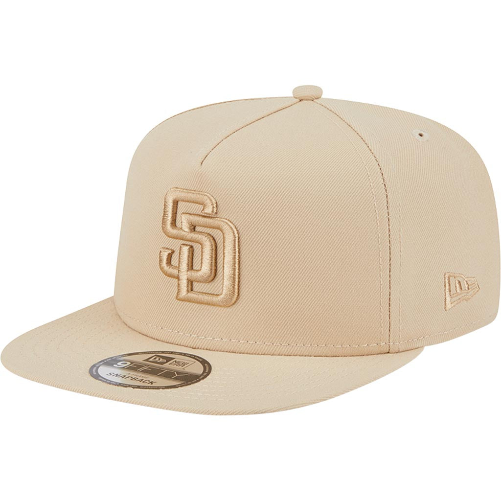 MLB San Diego Padres New Era Dry Wood 9FIFTY A-Frame Snapback Hat - Tan