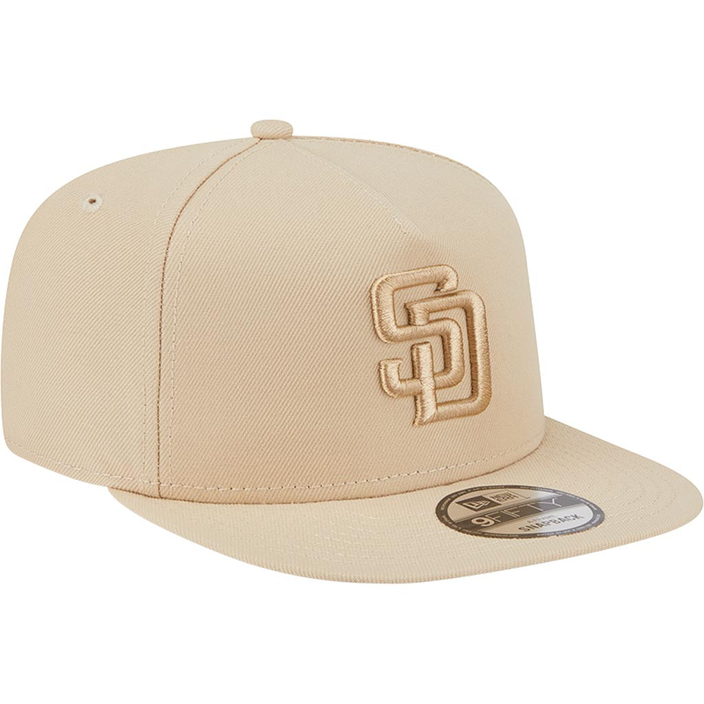 MLB San Diego Padres New Era Dry Wood 9FIFTY A-Frame Snapback Hat - Tan