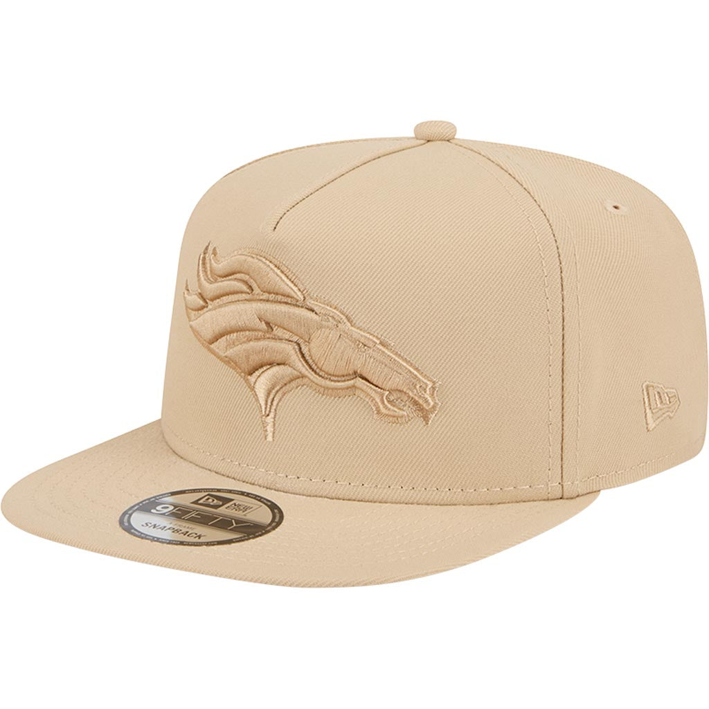 NFL Denver Broncos New Era Dry Wood 9FIFTY A-Frame Snapback Hat - Tan