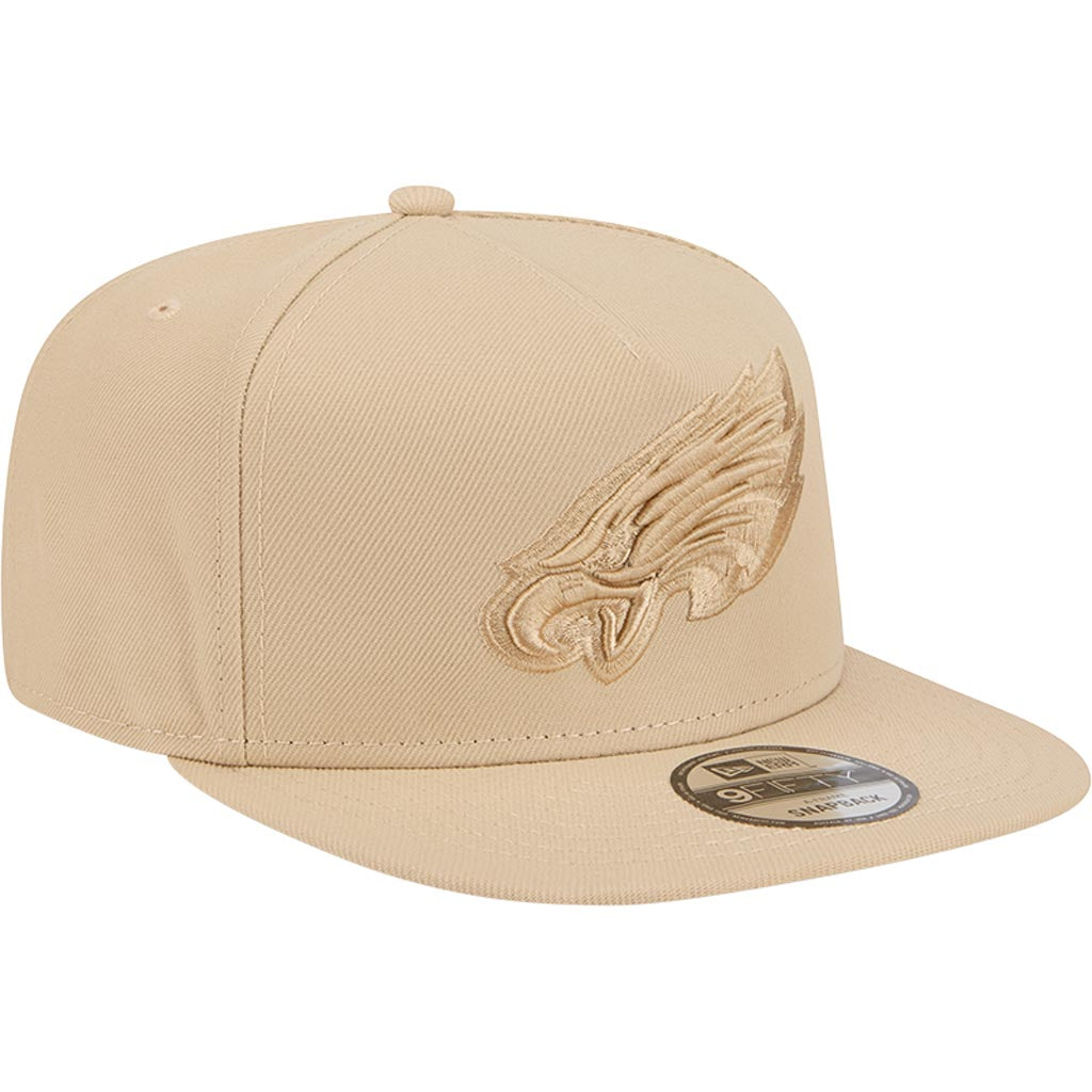 NFL Philadelphia Eagles New Era Dry Wood 9FIFTY A-Frame Snapback Hat - Tan