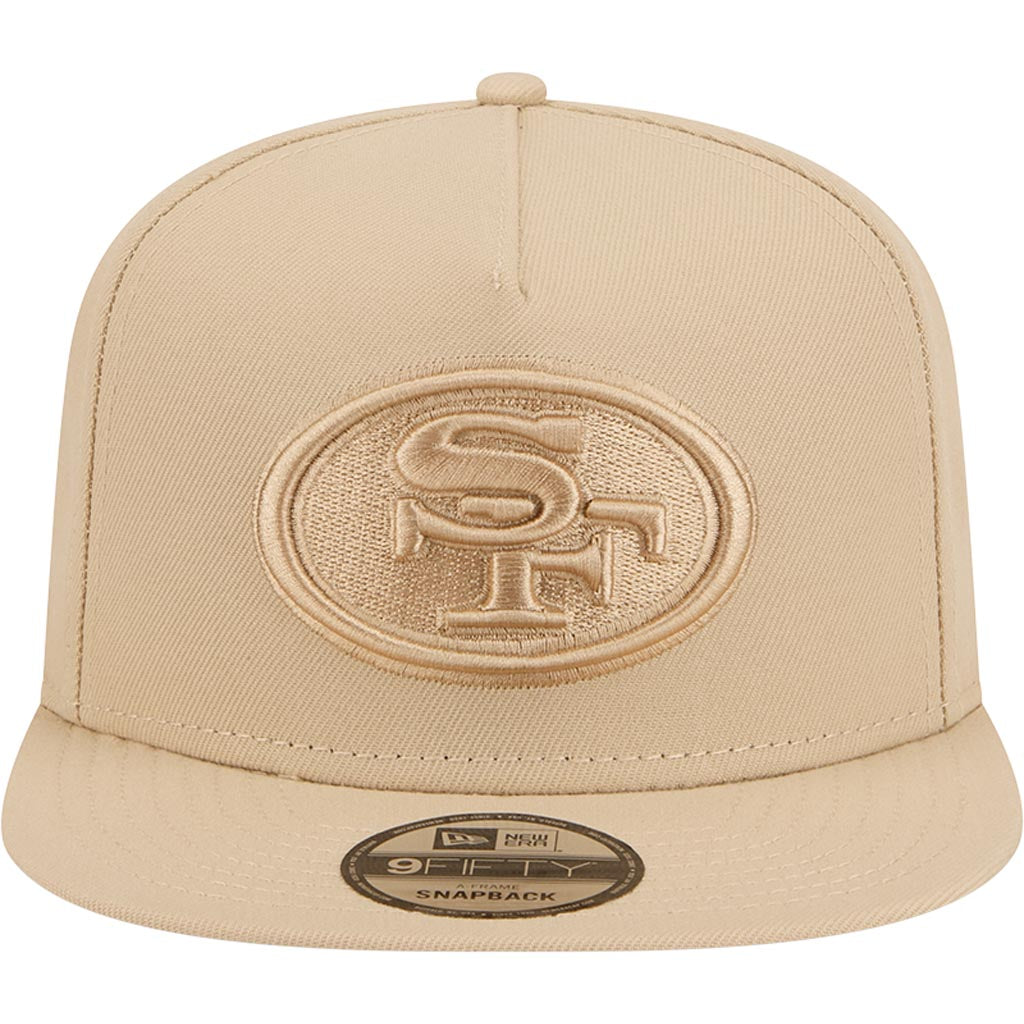 NFL San Francisco 49ers New Era Dry Wood 9FIFTY A-Frame Snapback Hat - Tan