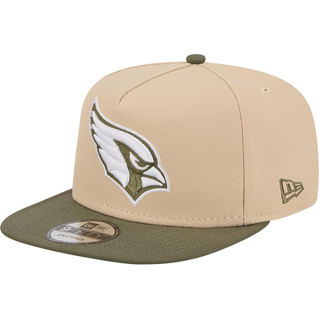 NFL Arizona Cardinals New Era Two-Tone Drift Wood 9FIFTY A-Frame Snapback Hat - Tan