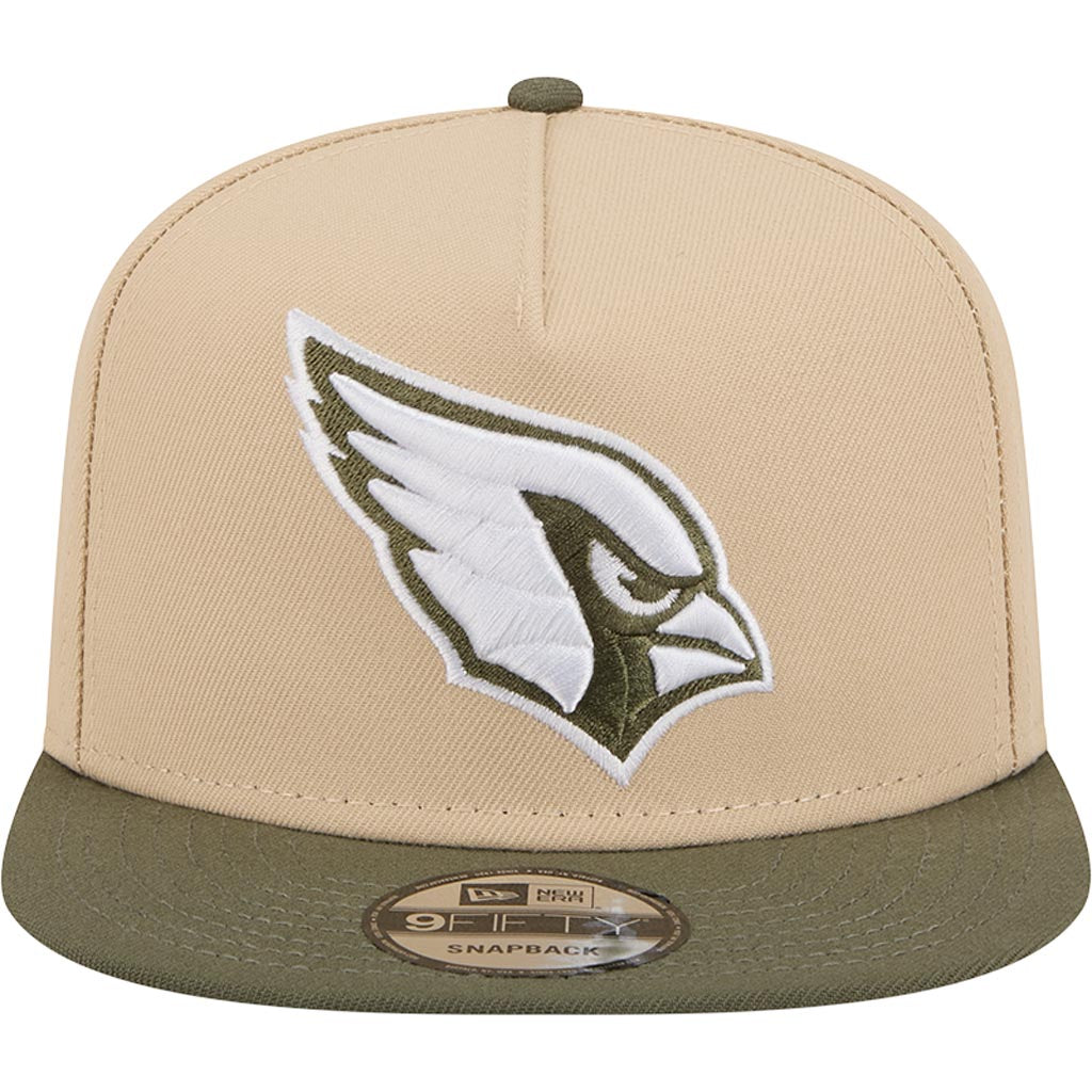 NFL Arizona Cardinals New Era Two-Tone Drift Wood 9FIFTY A-Frame Snapback Hat - Tan
