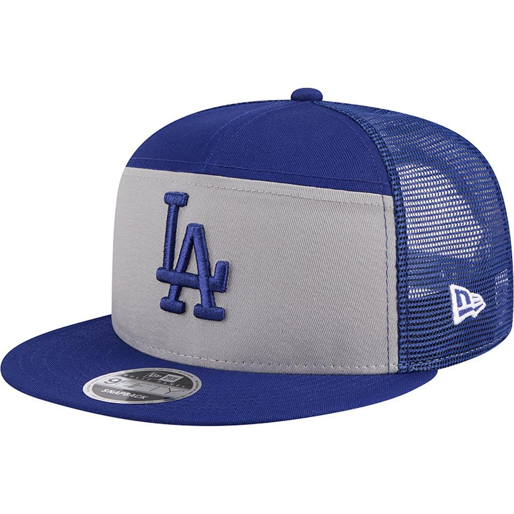 MLB Los Angeles Dodgers New Era Outdoor 9FIFTY Split Panel Snapback Hat - Gray