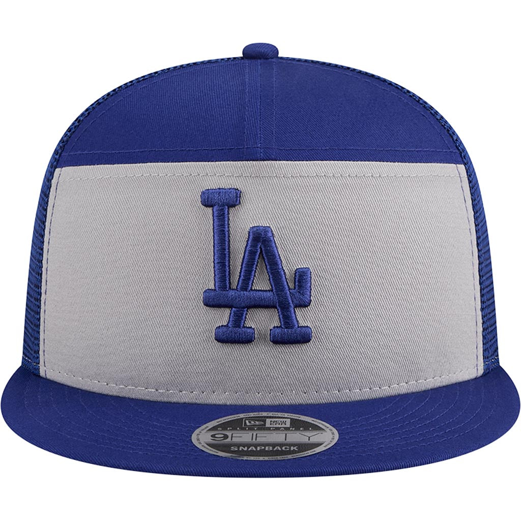 MLB Los Angeles Dodgers New Era Outdoor 9FIFTY Split Panel Snapback Hat - Gray