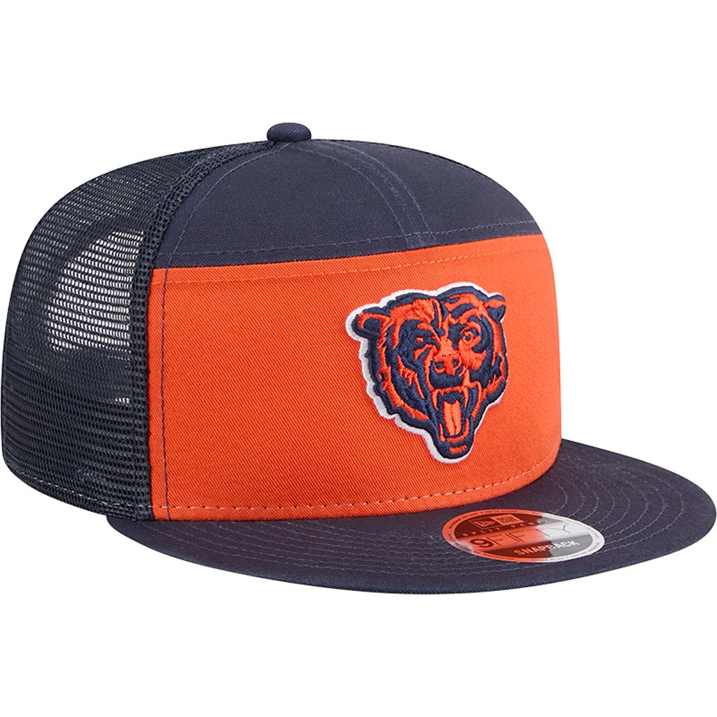 NFL Chicago Bears New Era Outdoor 9FIFTY Split Panel Snapback Hat - Orange