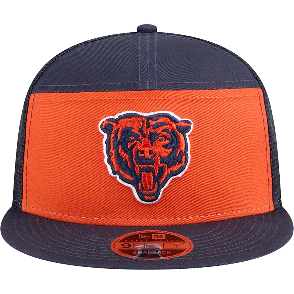 NFL Chicago Bears New Era Outdoor 9FIFTY Split Panel Snapback Hat - Orange