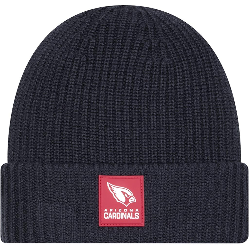 NFL Arizona Cardinals New Era 2025 Sideline Cold Weather Cuffed Knit Hat - Black
