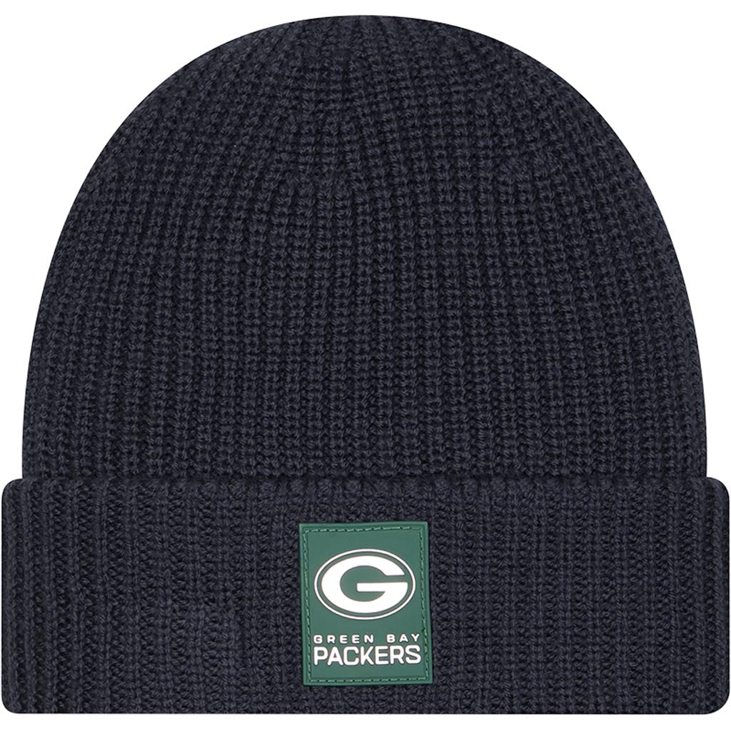 NFL Green Bay Packers New Era 2025 Sideline Cold Weather Cuffed Knit Hat - Charcoal