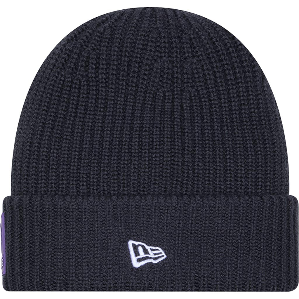 NFL Minnesota Vikings New Era 2025 Sideline Cold Weather Cuffed Knit Hat - Charcoal