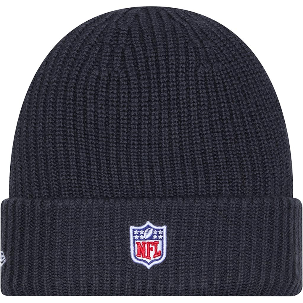 NFL Las Vegas Raiders New Era 2025 Sideline Cold Weather Cuffed Knit Hat - Charcoal