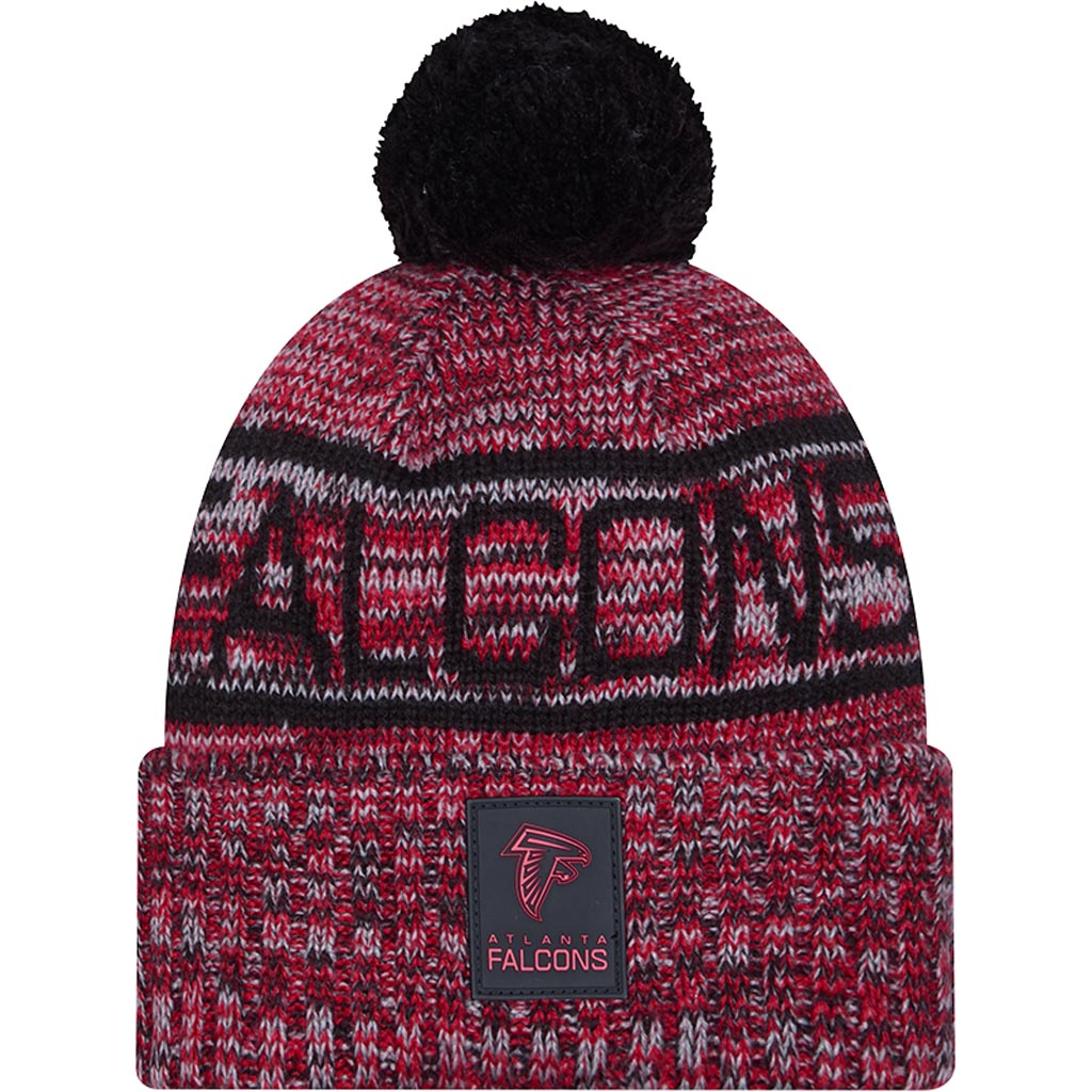 NFL Atlanta Falcons New Era 2025 Sideline Sport Knit Hat - Black