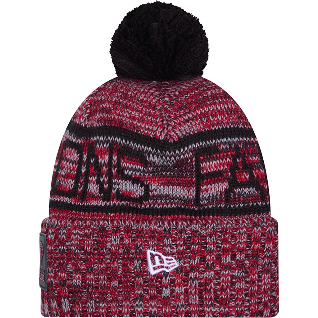 NFL Atlanta Falcons New Era 2025 Sideline Sport Knit Hat - Black