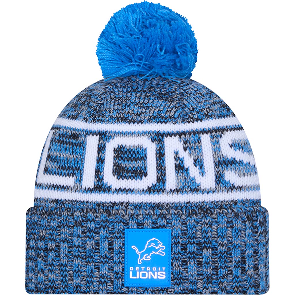 NFL Detroit Lions New Era 2025 Sideline Sport Knit Hat - Blue