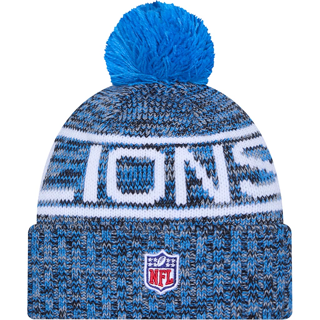 NFL Detroit Lions New Era 2025 Sideline Sport Knit Hat - Blue