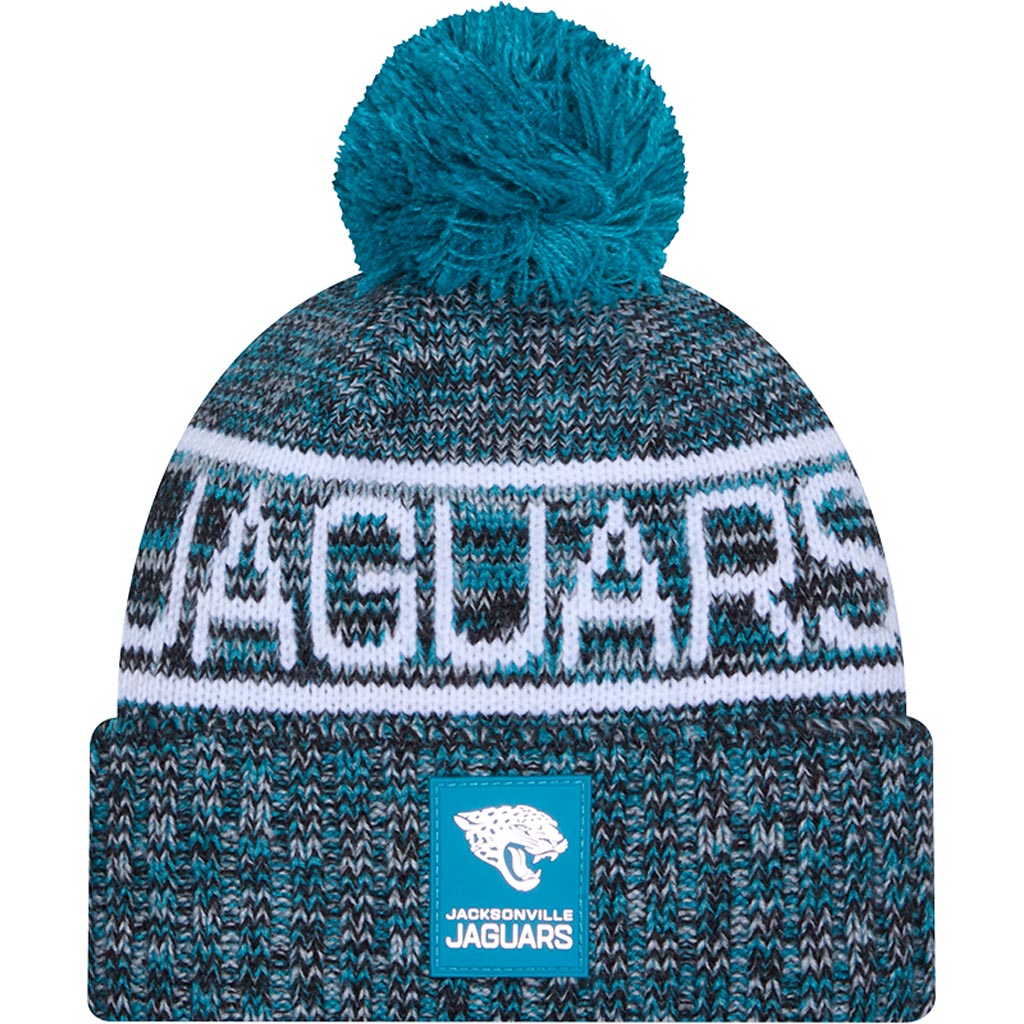 NFL Jacksonville Jaguars New Era 2025 Sideline Sport Knit Hat - Teal