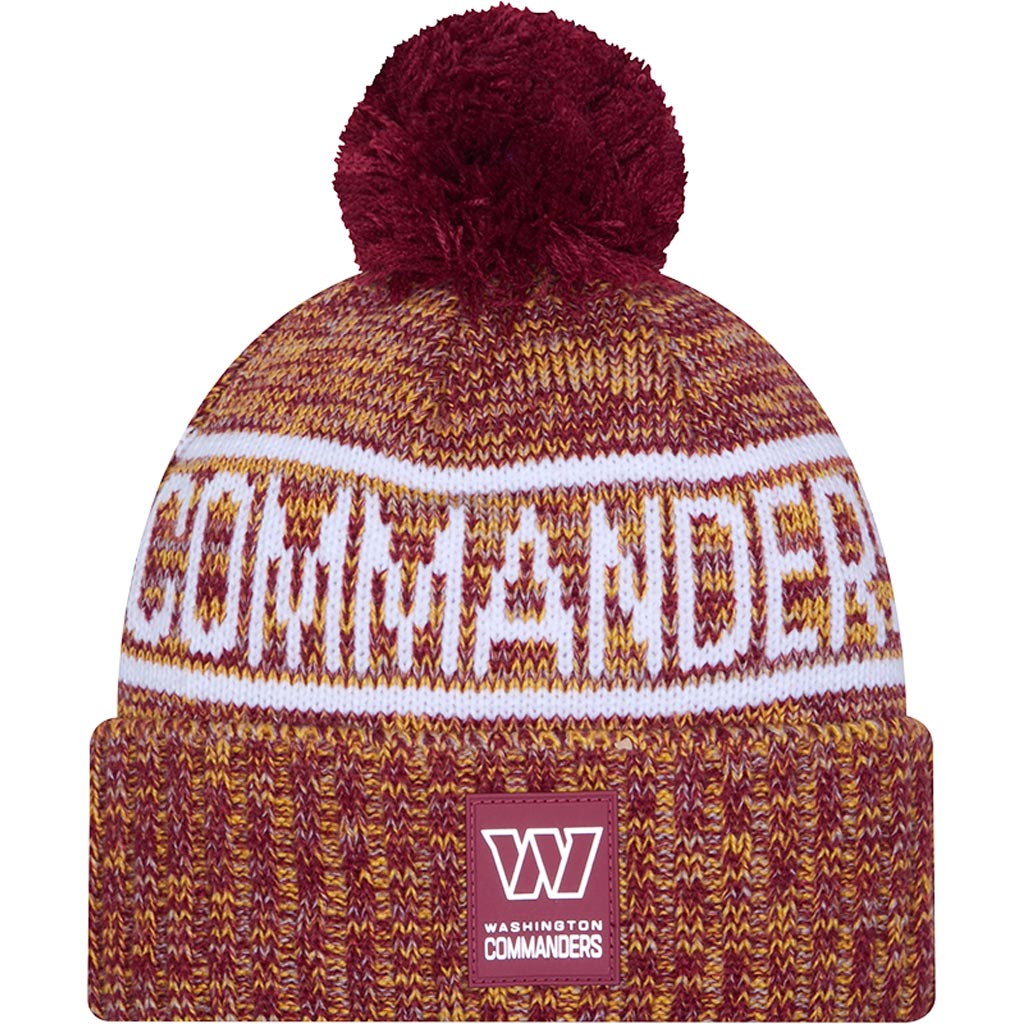 NFL Washington Commanders New Era 2025 Sideline Sport Knit Hat - Maroon