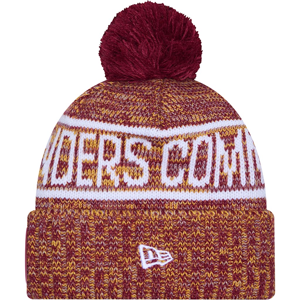 NFL Washington Commanders New Era 2025 Sideline Sport Knit Hat - Maroon