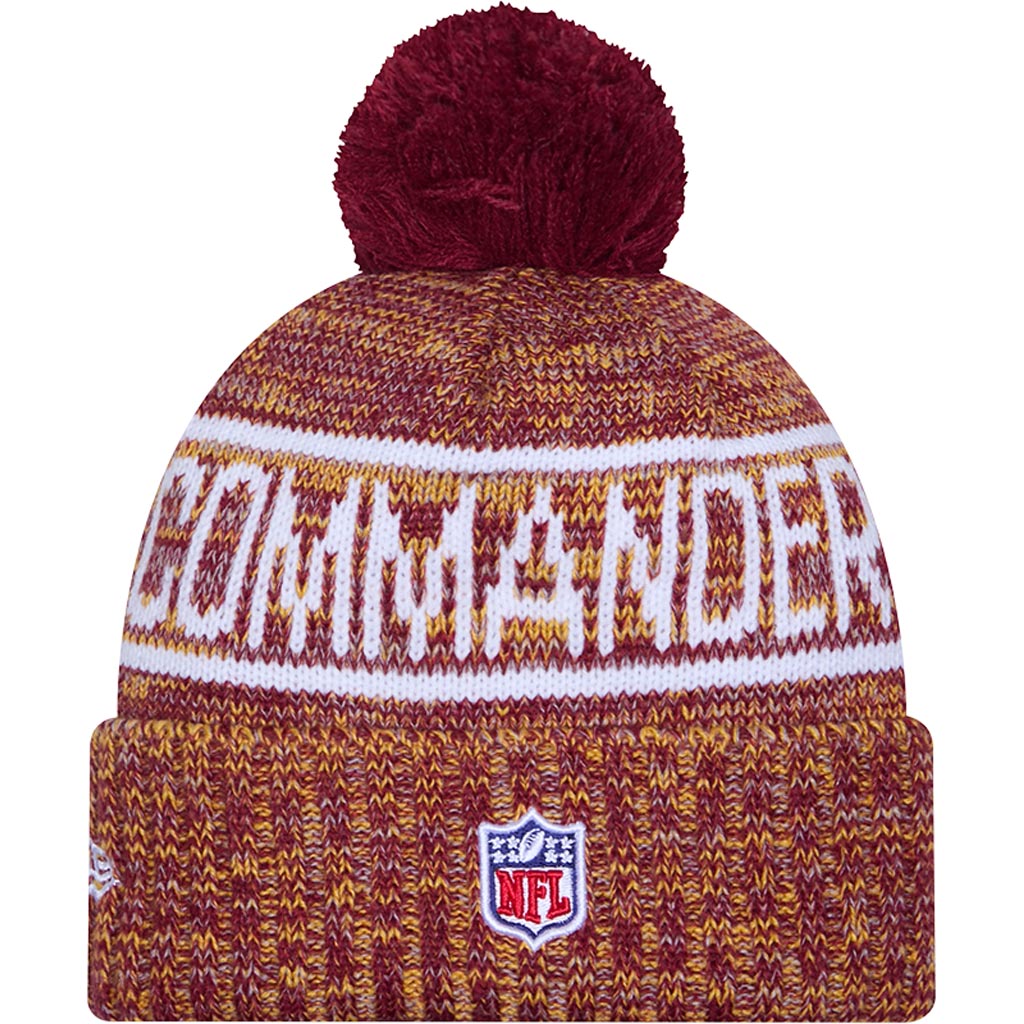 NFL Washington Commanders New Era 2025 Sideline Sport Knit Hat - Maroon