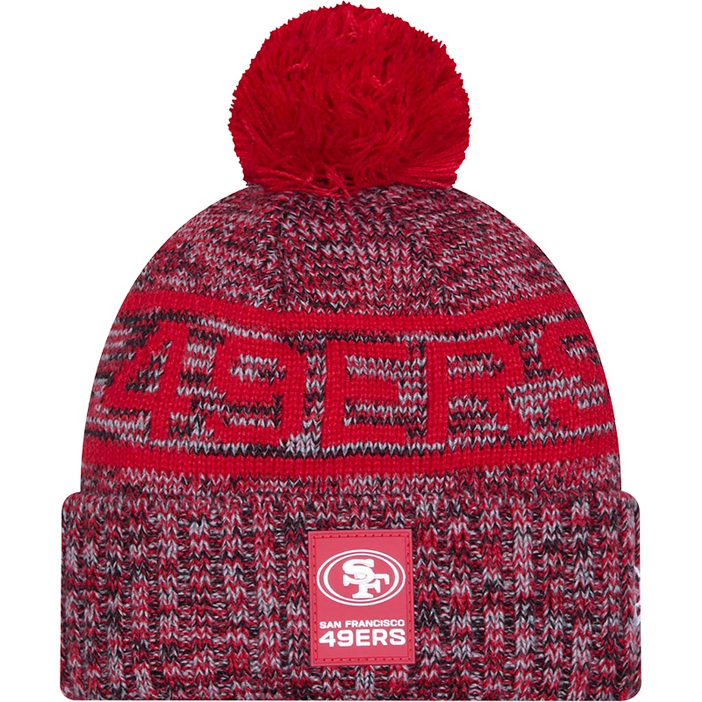 NFL San Francisco 49ers New Era 2025 Sideline Sport Knit Hat - Red