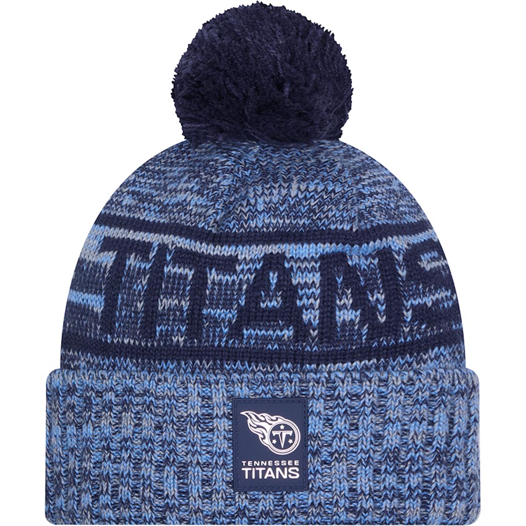 NFL Tennessee Titans New Era 2025 Sideline Sport Knit Hat - Navy