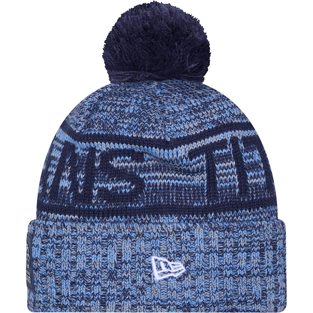 NFL Tennessee Titans New Era 2025 Sideline Sport Knit Hat - Navy