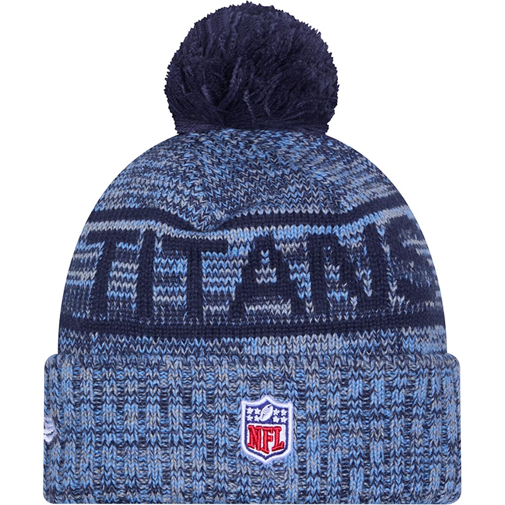 NFL Tennessee Titans New Era 2025 Sideline Sport Knit Hat - Navy